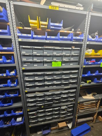 Image for Contents of (1) Shelving Unit.