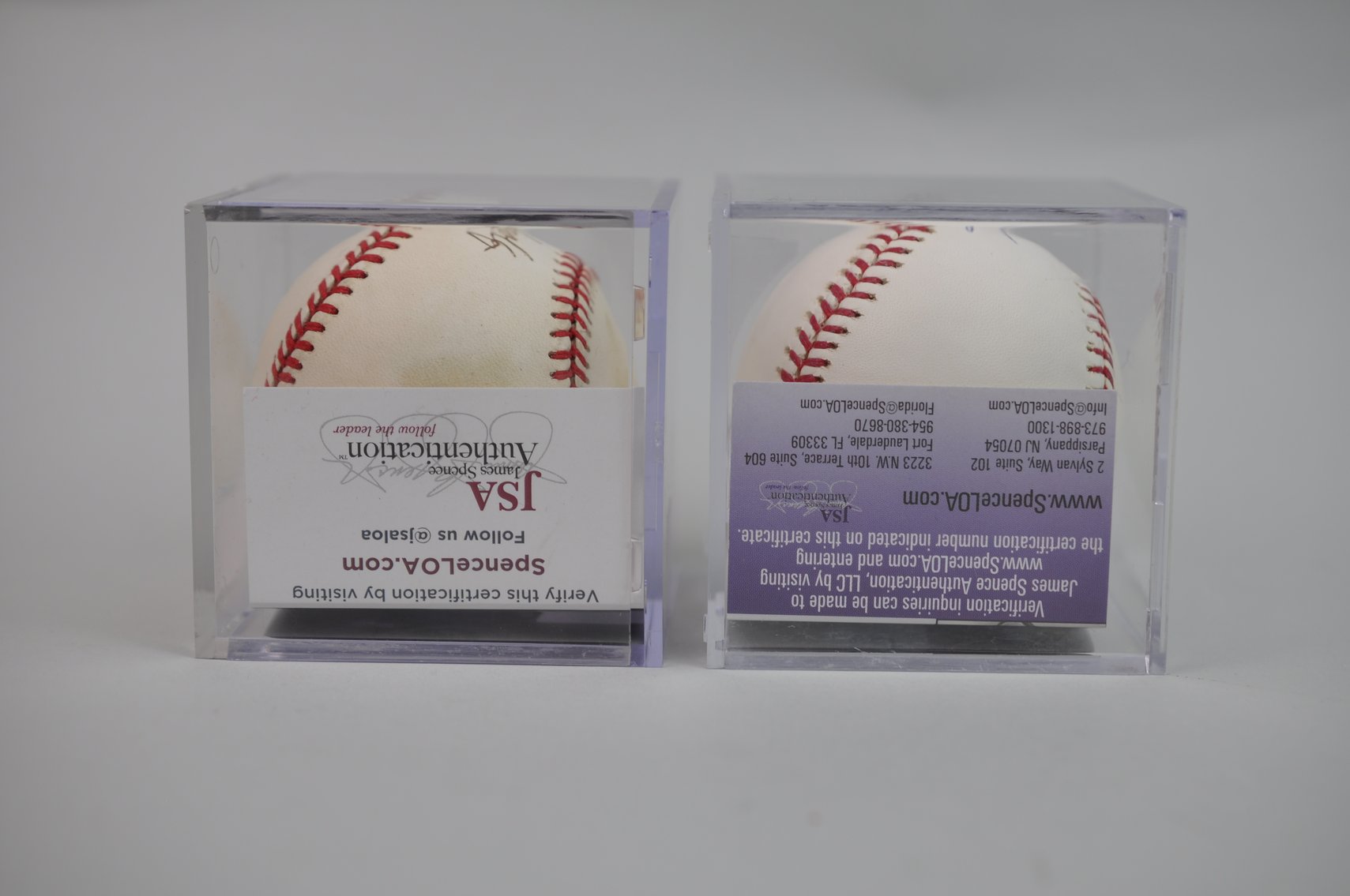Braves Legends: Smoltz & Glavine Signed Baseballs