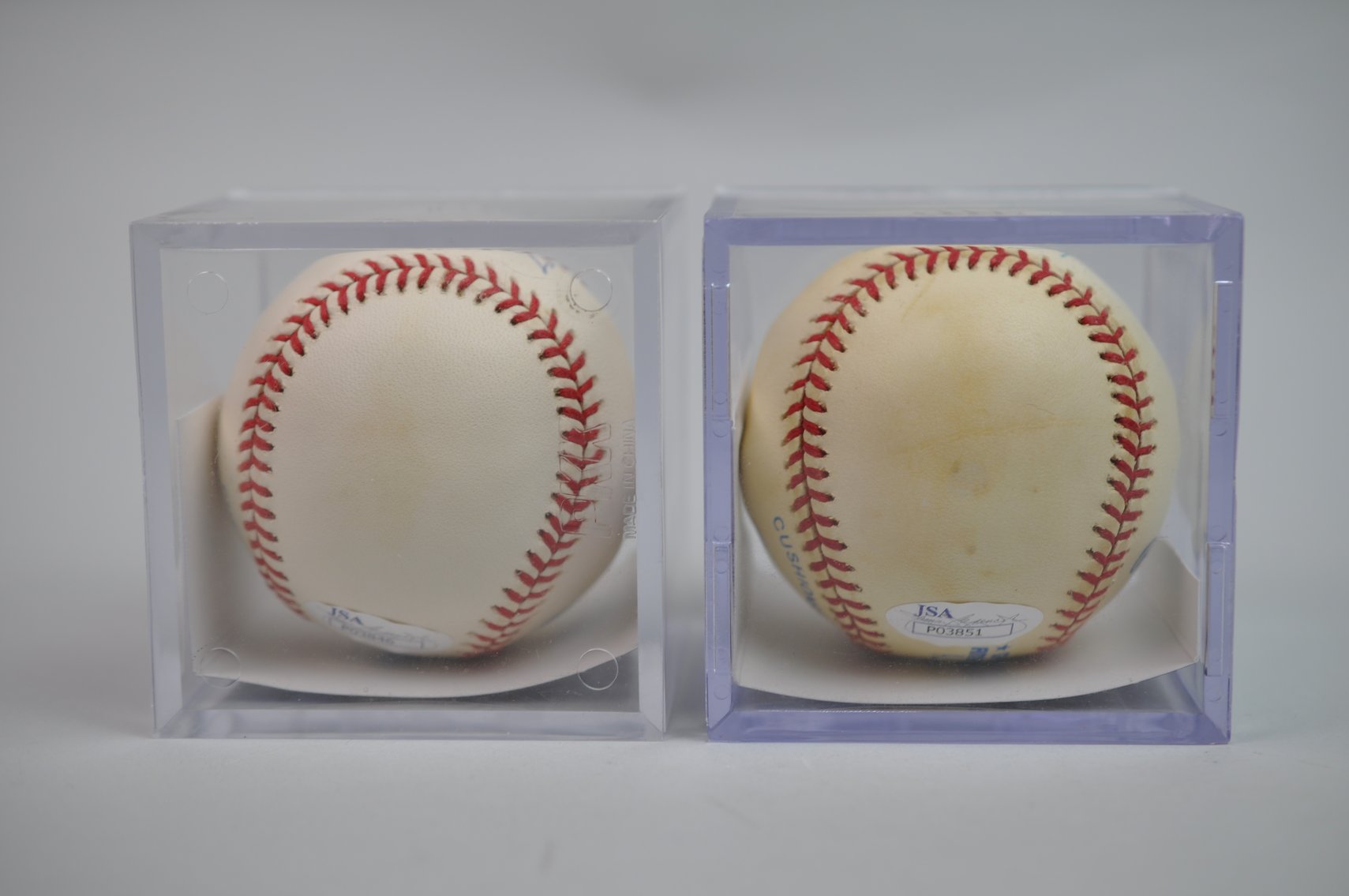 Baseballs Signed by Don Mattingly & Wade Boggs