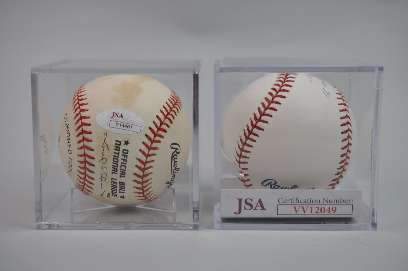 Baseballs Signed by Mark McGwire & Jose Canseco