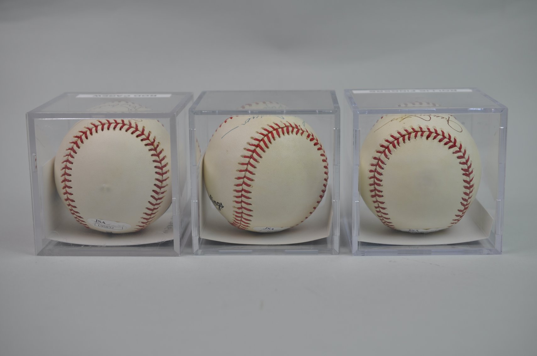 Baseballs Signed by Fingers, Carew, & Jackson