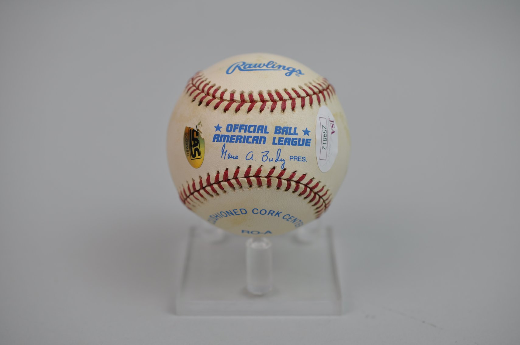 Joe Dimaggio-Signed Ball in Blue Ink