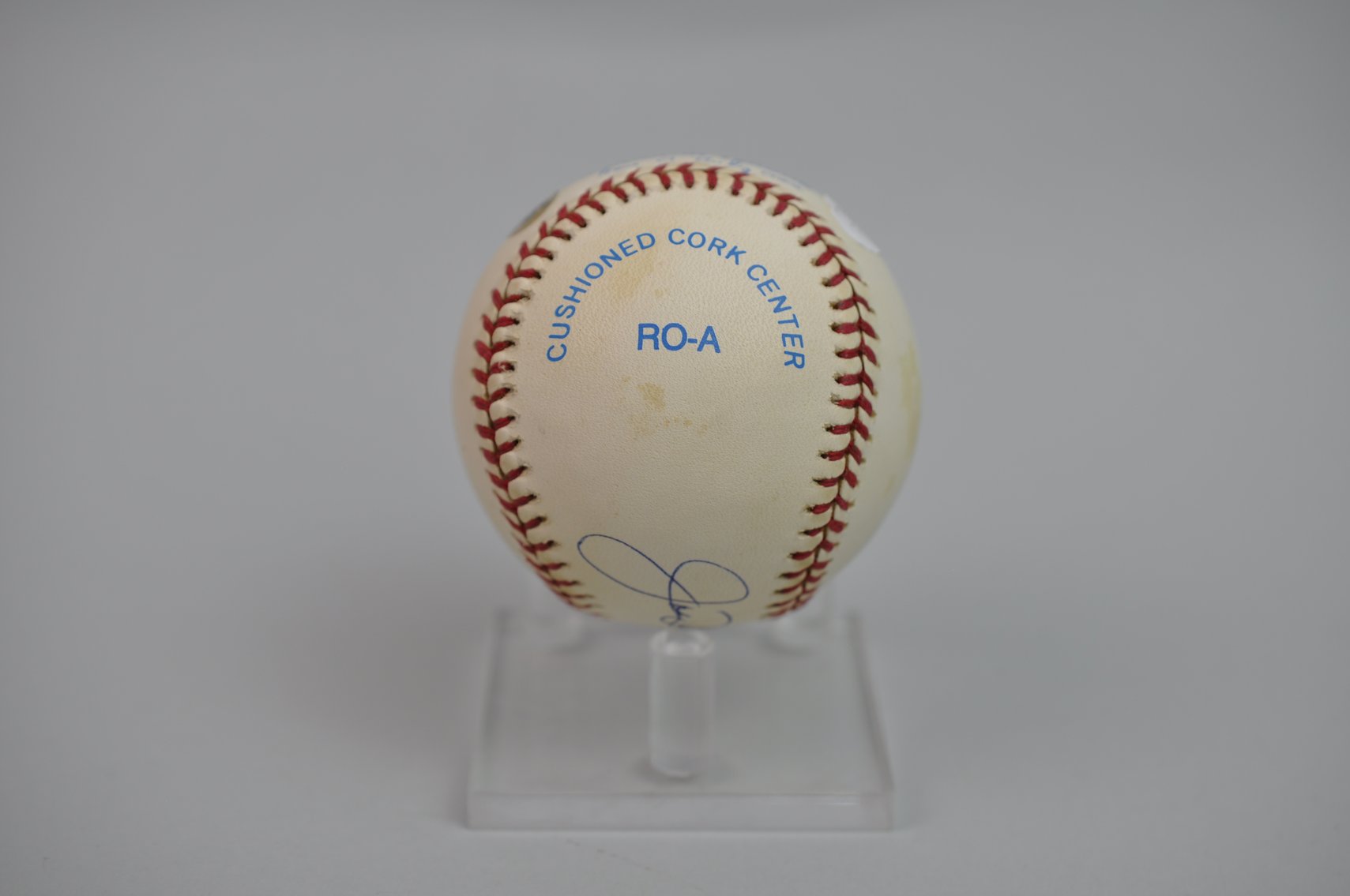 Joe Dimaggio-Signed Ball in Blue Ink