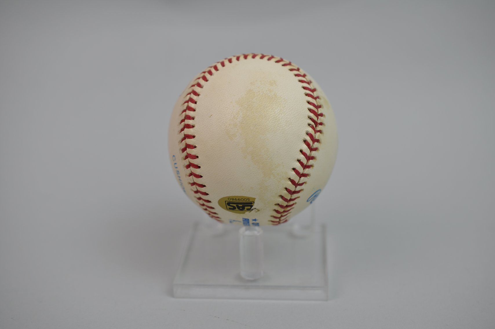 Joe Dimaggio-Signed Ball in Blue Ink