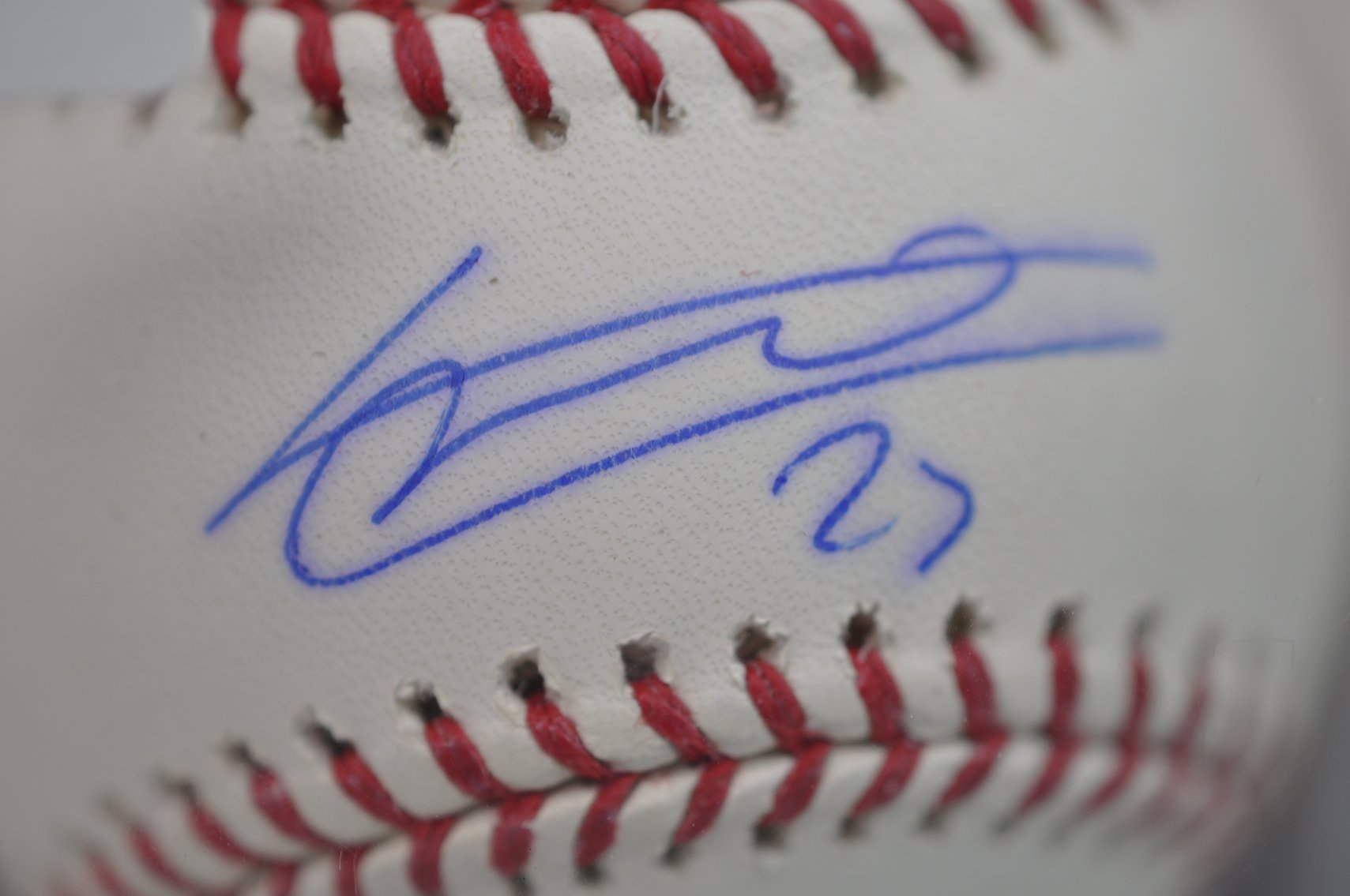 Baseballs Signed by Vladimir Guererro & Son