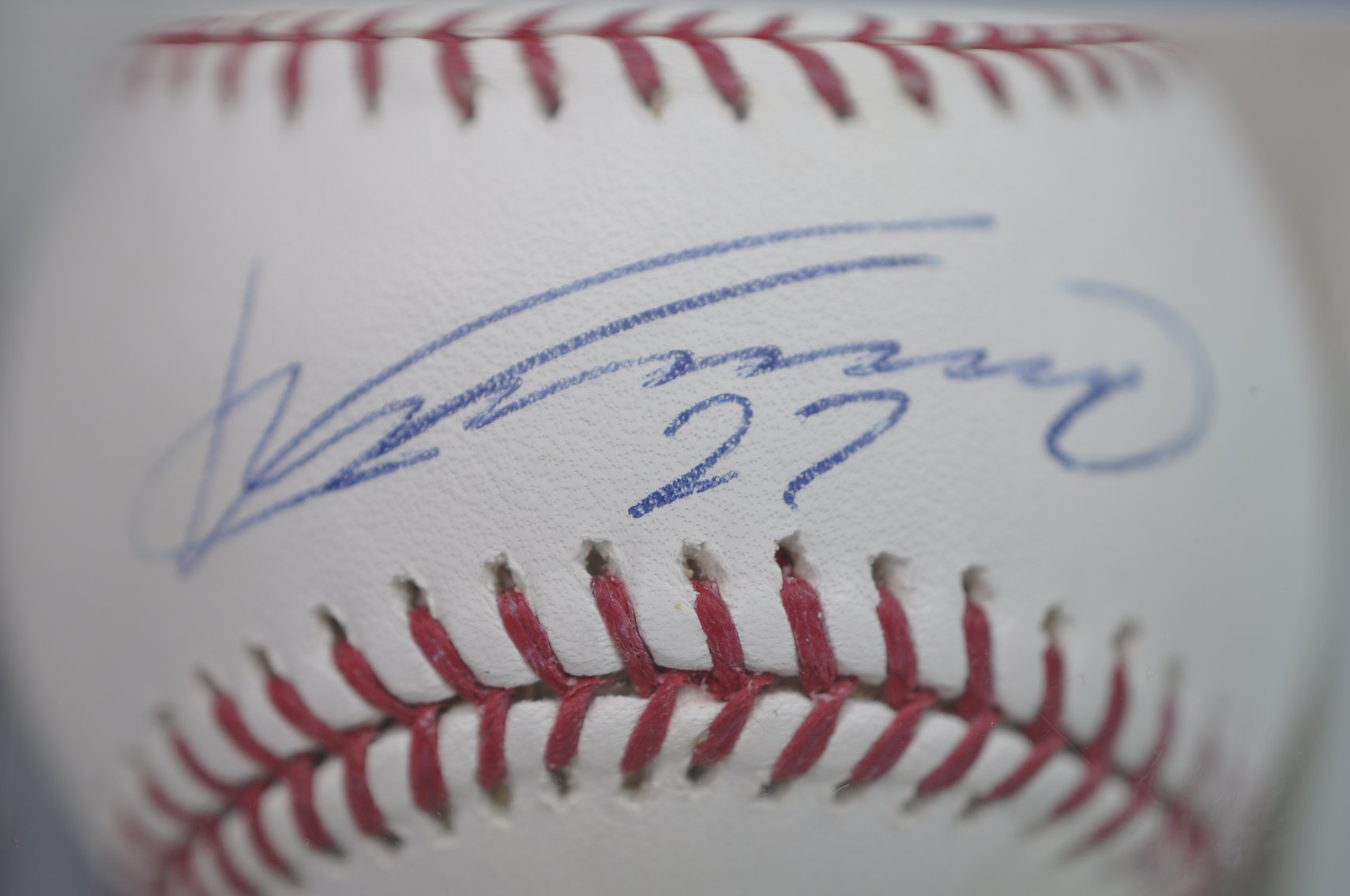 Baseballs Signed by Vladimir Guererro & Son