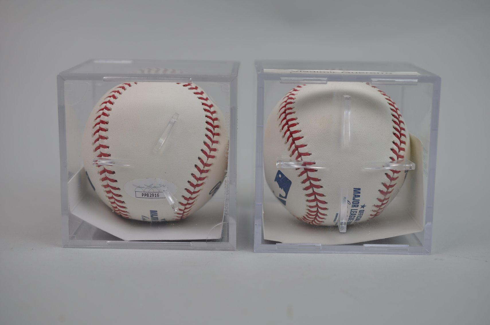 Baseballs Signed by Vladimir Guererro & Son