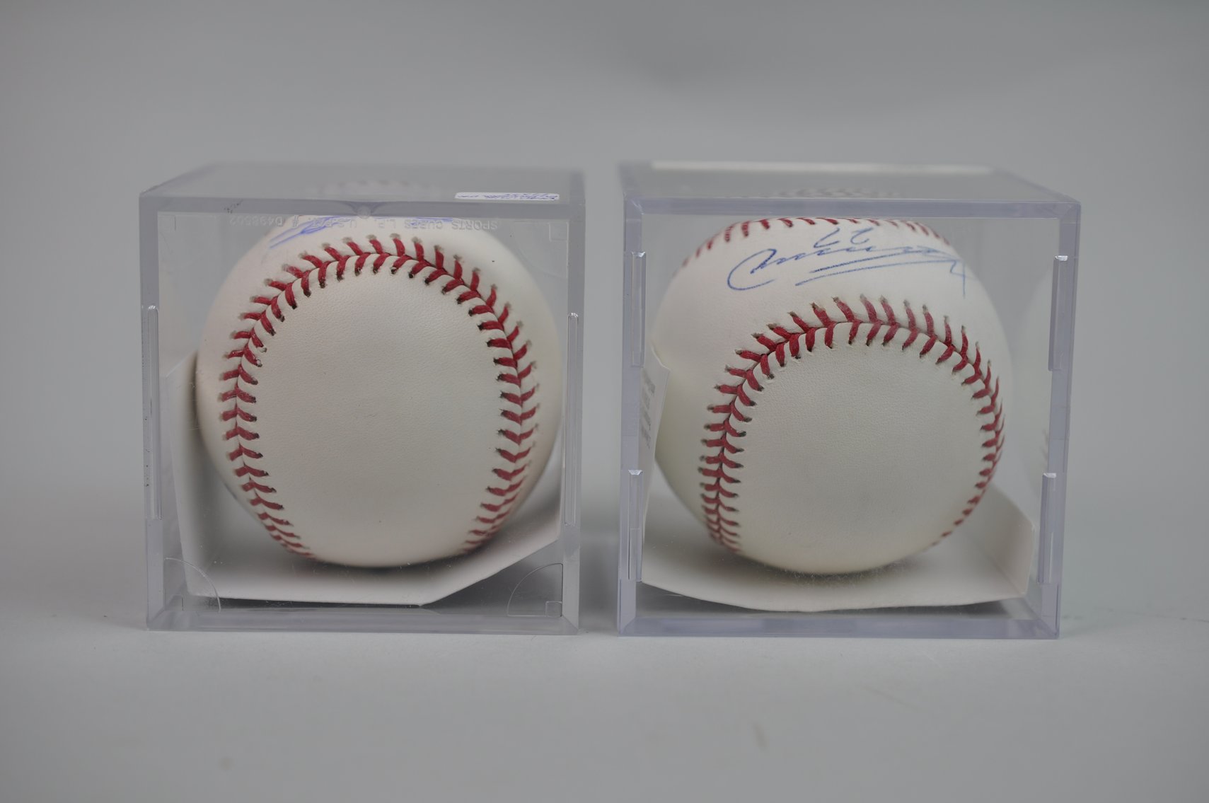 Baseballs Signed by Vladimir Guererro & Son