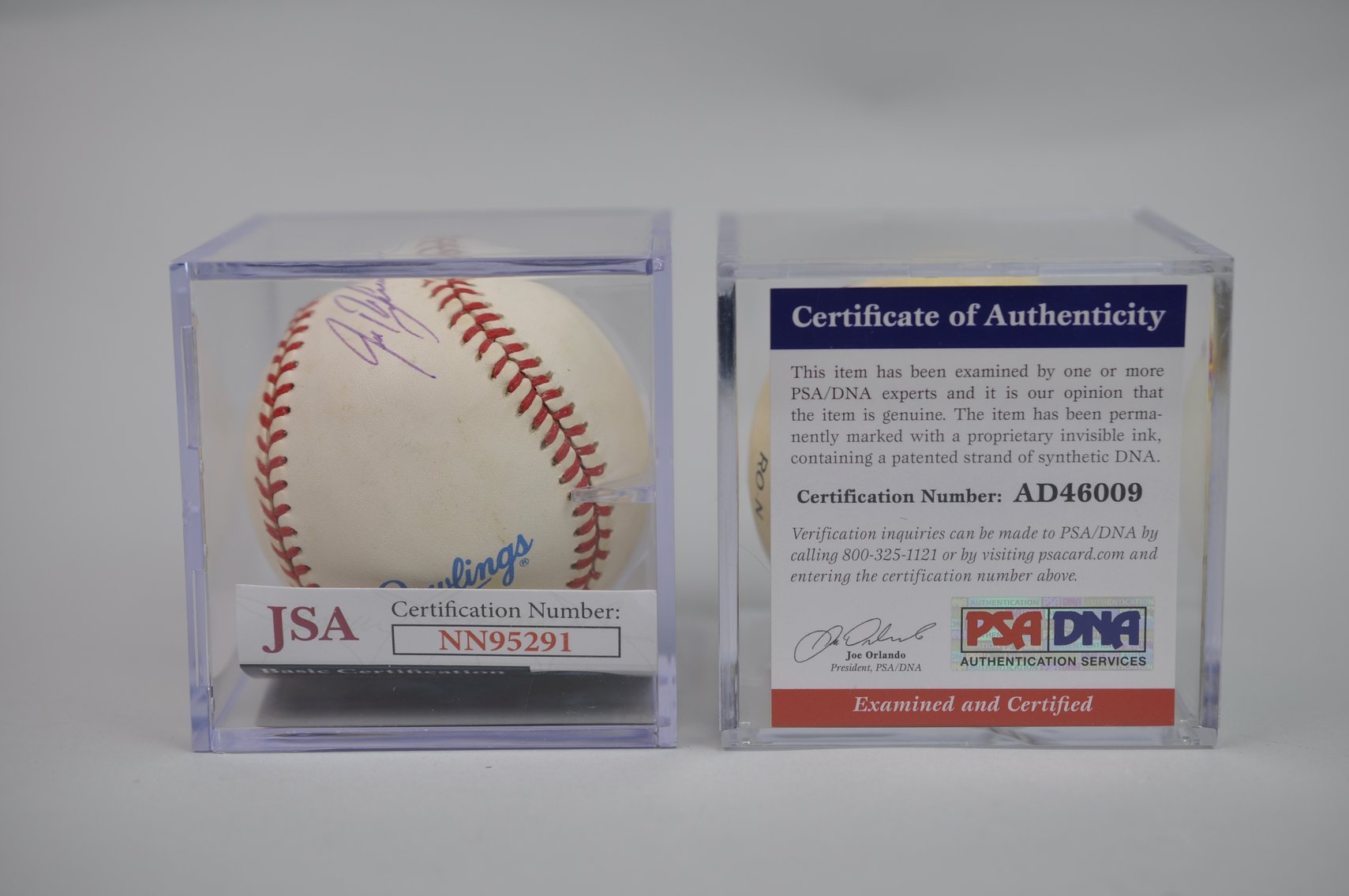 Nolan Ryan & Julio Rodríguez Signed Balls