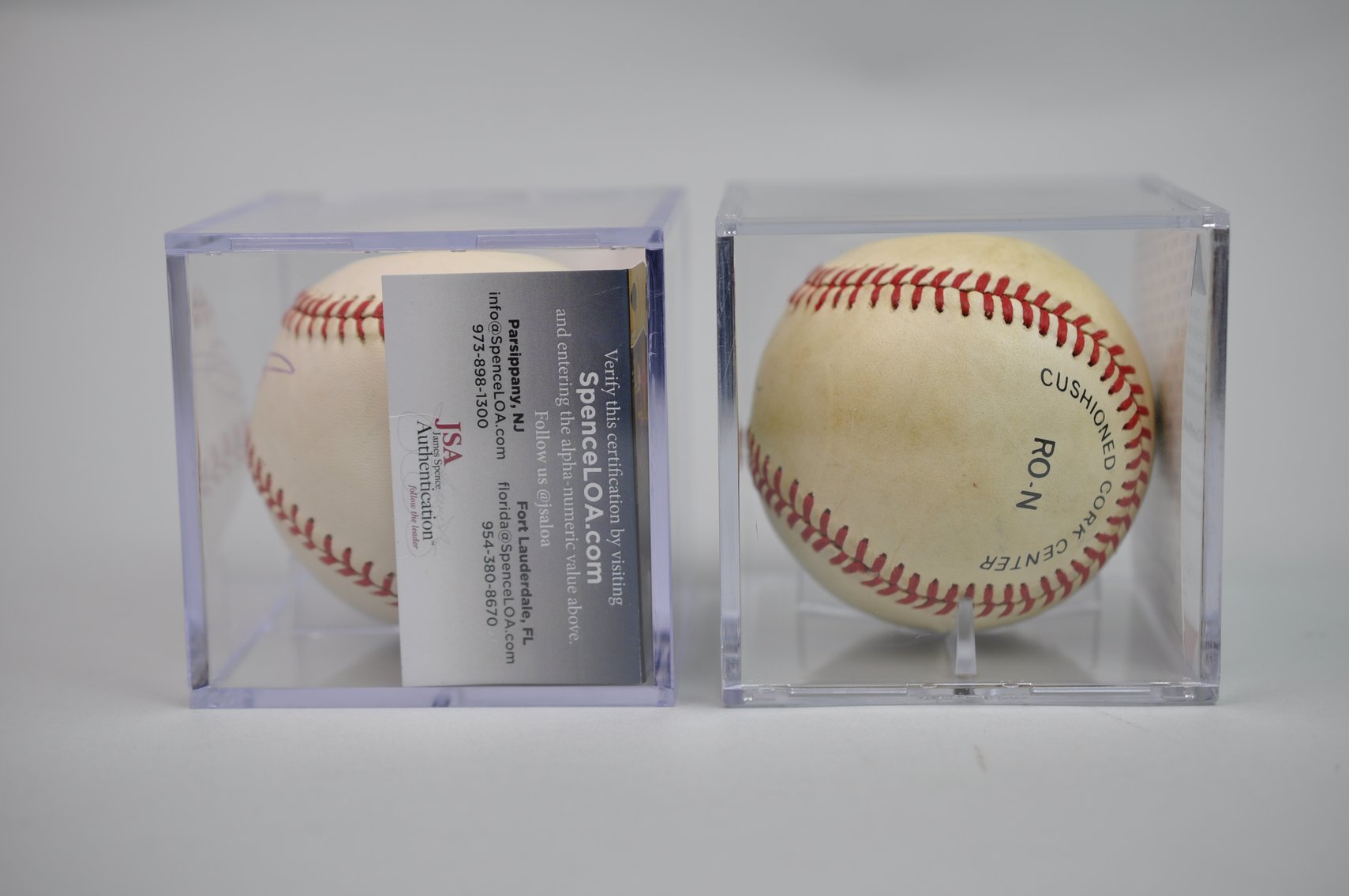 Nolan Ryan & Julio Rodríguez Signed Balls