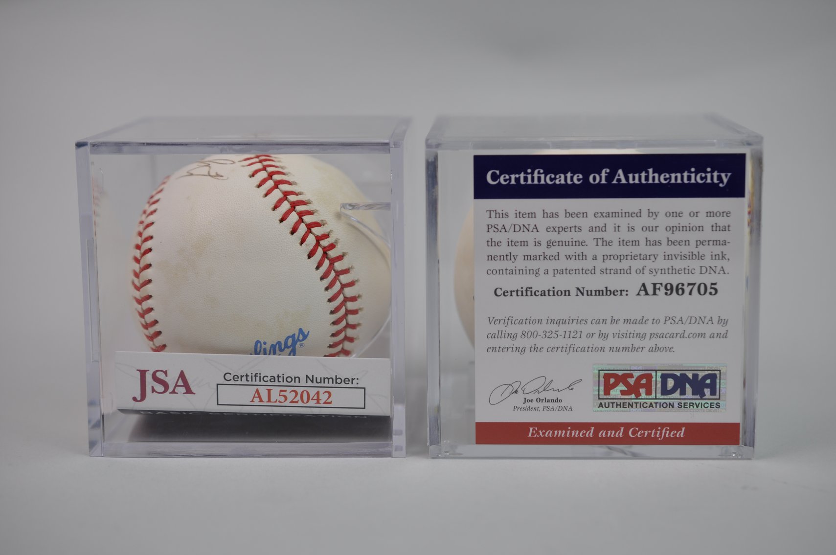 Baseballs Signed by HOF Gaylord Perry and Millie McCovey