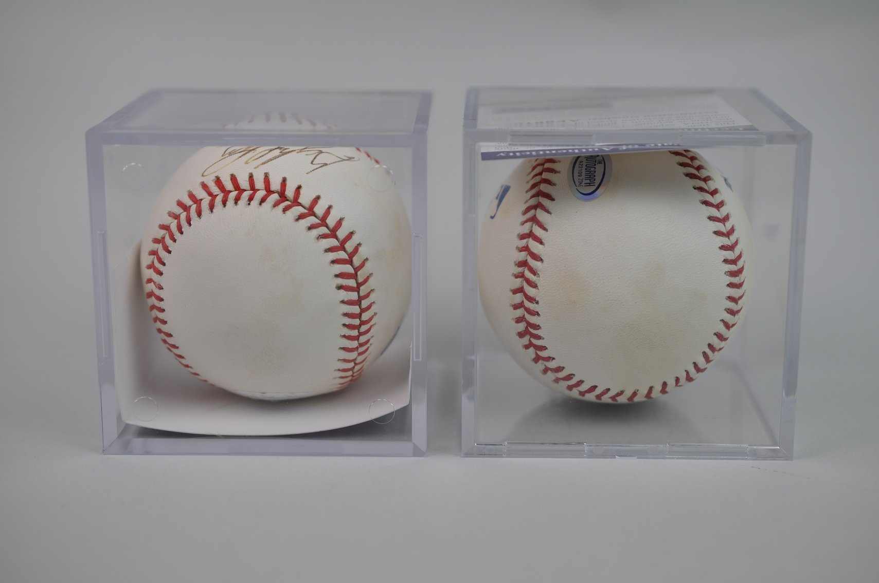 Baseballs Signed by HOF Gaylord Perry and Millie McCovey