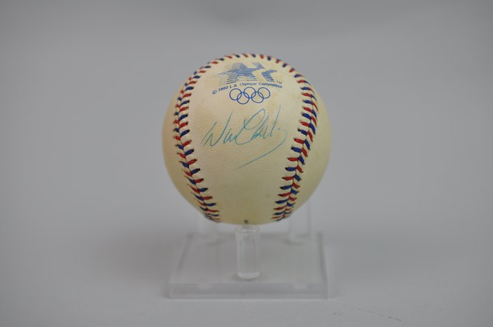 Olympic Baseball Signed by Will Clark in 1984