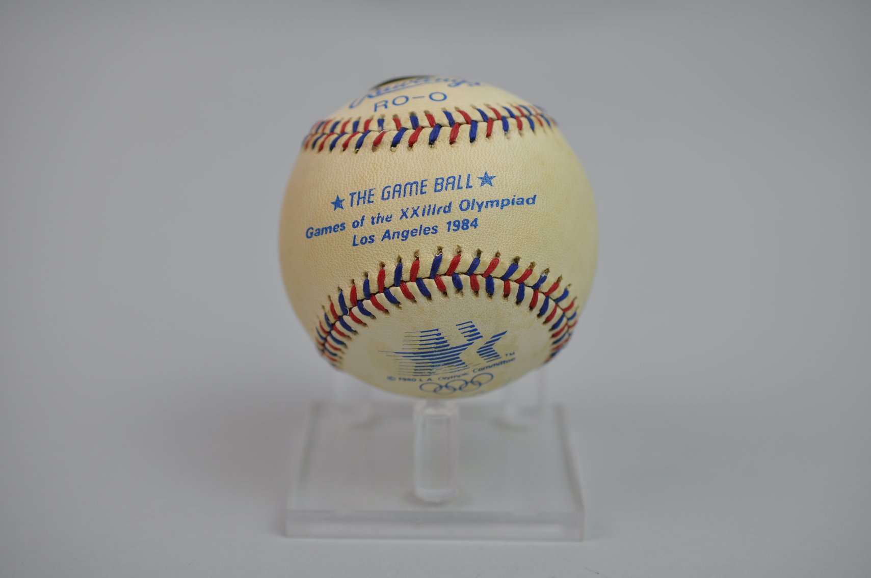 Olympic Baseball Signed by Will Clark in 1984