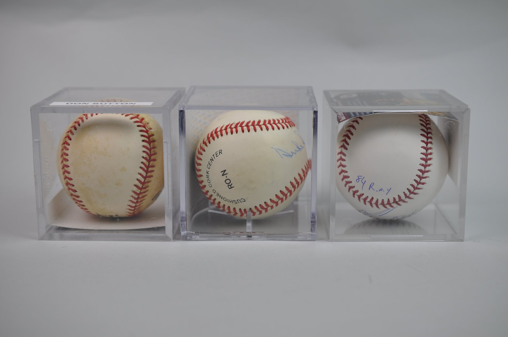 Three Ds of Baseball Signed Balls