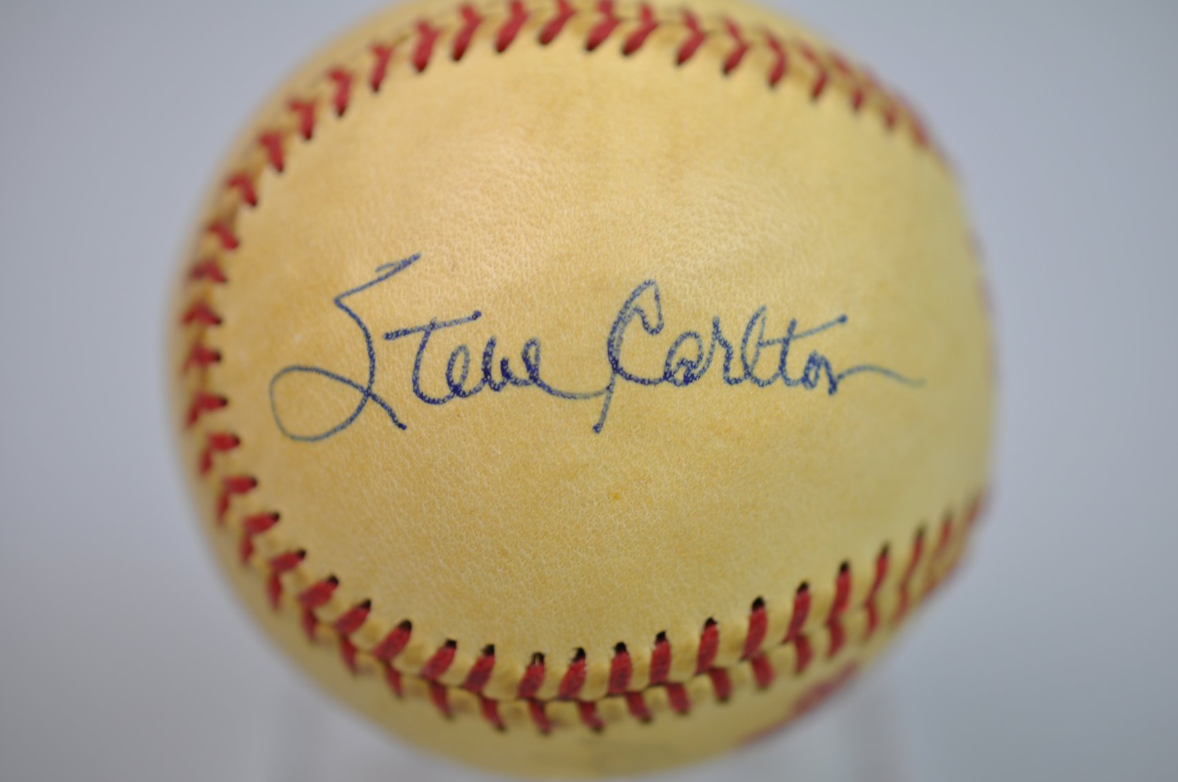 Rose, Carlton & Schmidt Signed Baseball