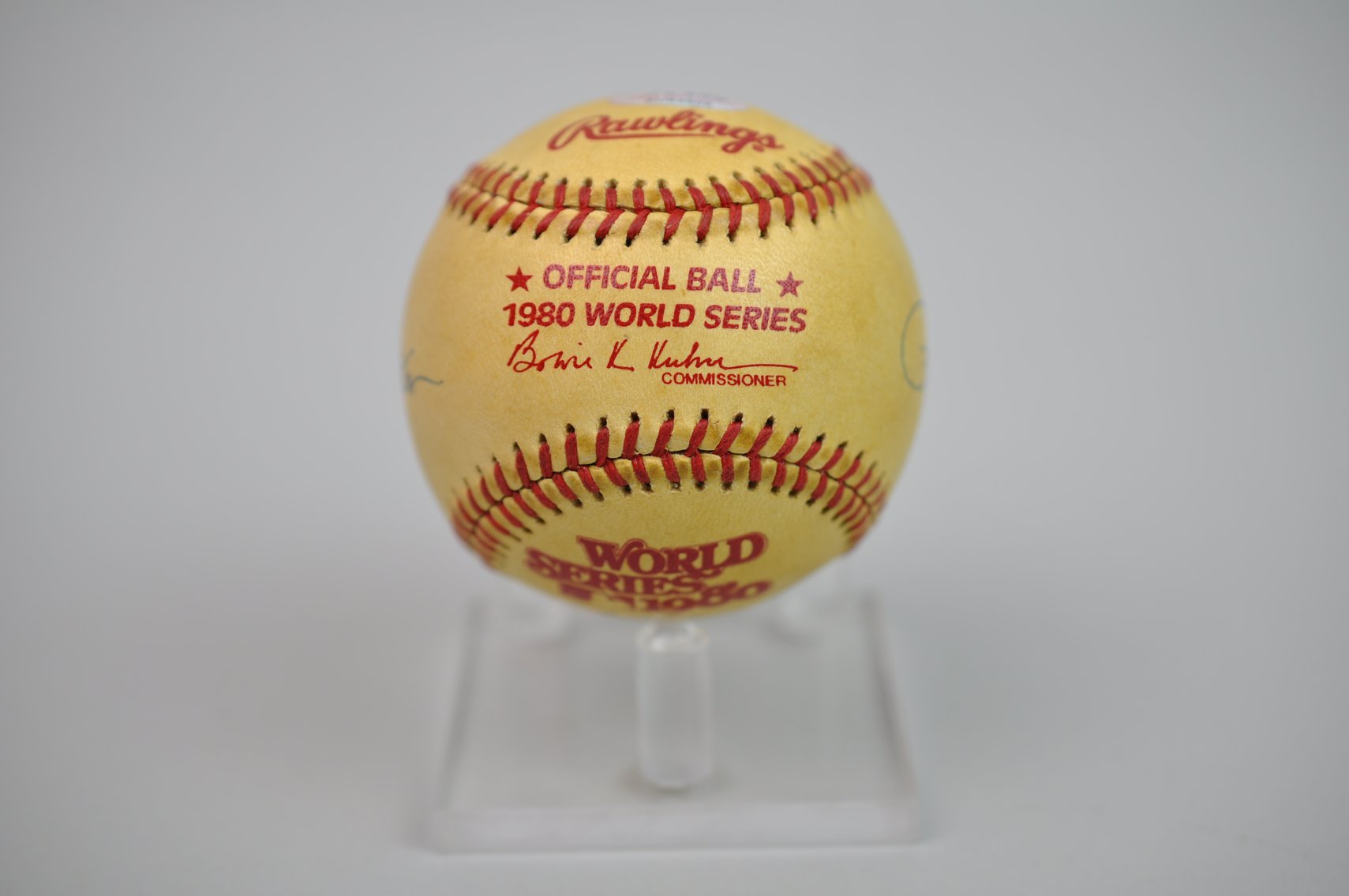 Rose, Carlton & Schmidt Signed Baseball