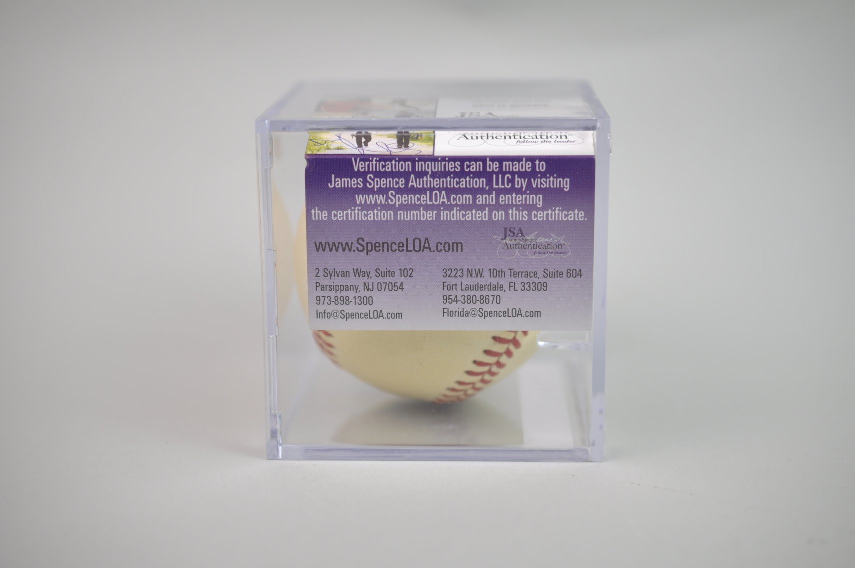 Baseball Signed by HOF Don Mattingly