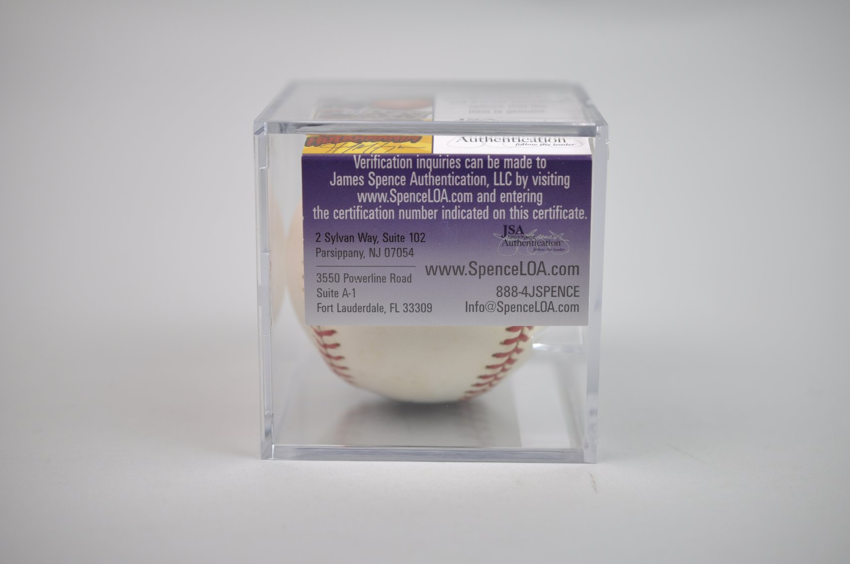 Baseball Signed by HOF Warren Spahn