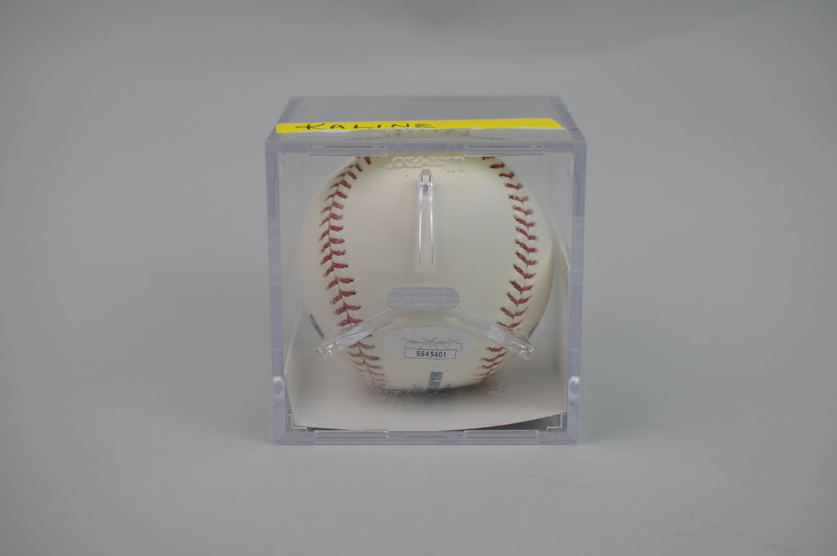 HOF Al Kaline Baseball in Blue Ink
