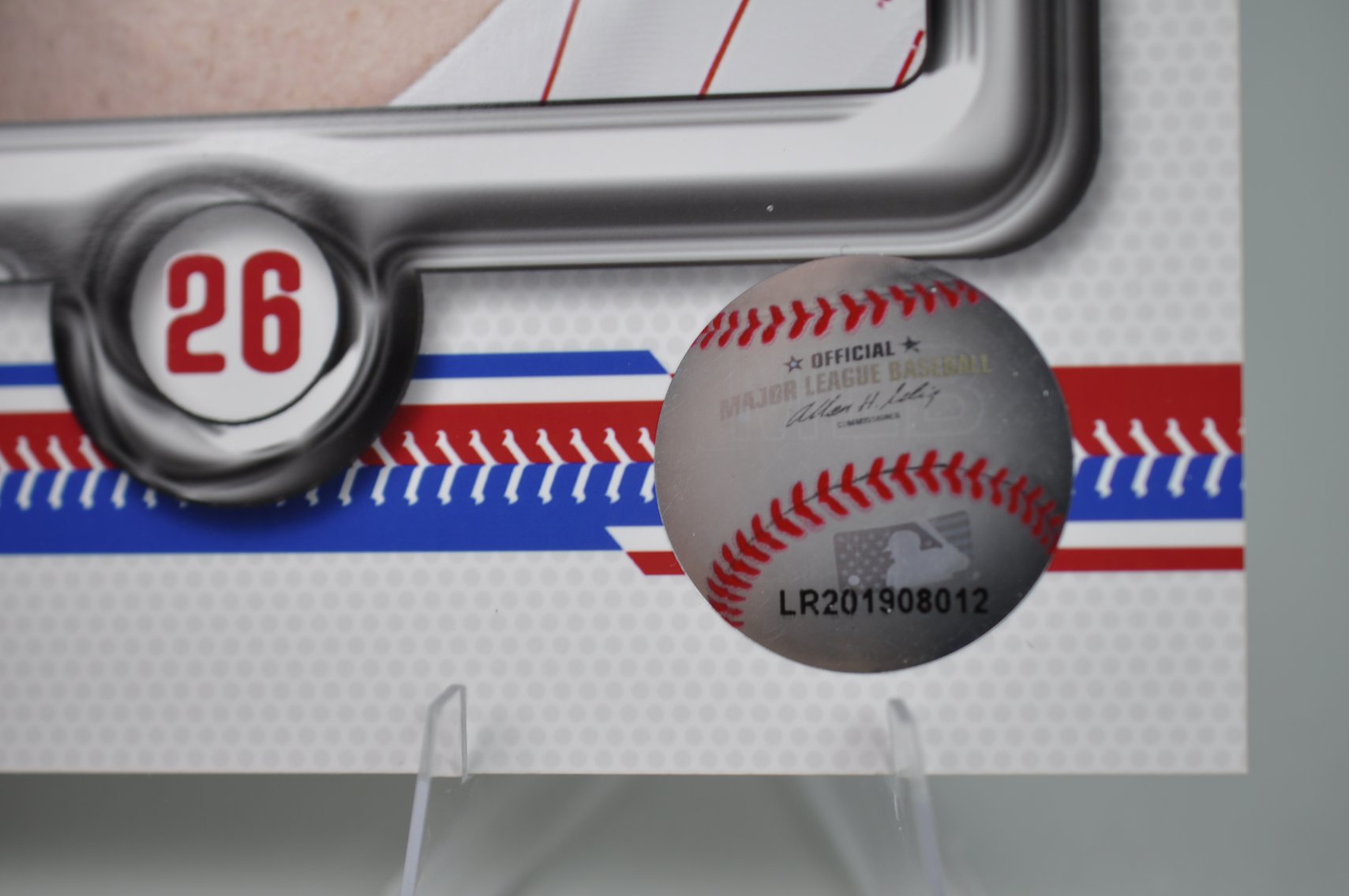 Chase Utley Signed Baseball Photograph