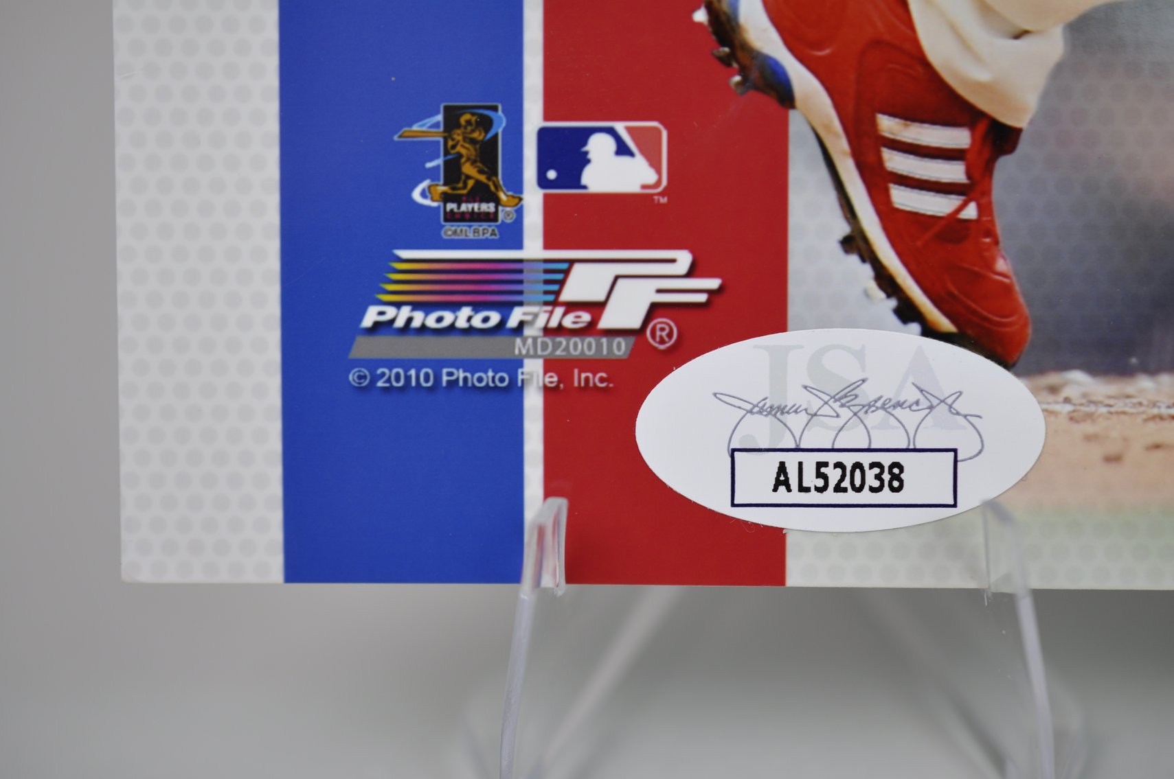 Chase Utley Signed Baseball Photograph