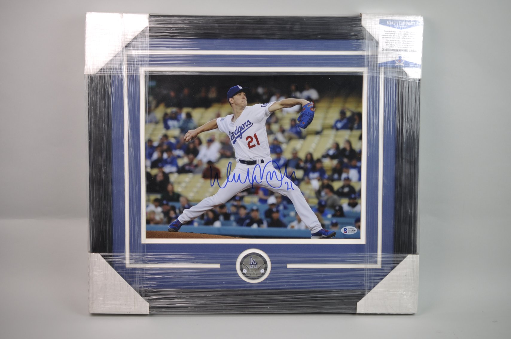 Framed Los Angeles Dodgers Signed, Walker Buehler