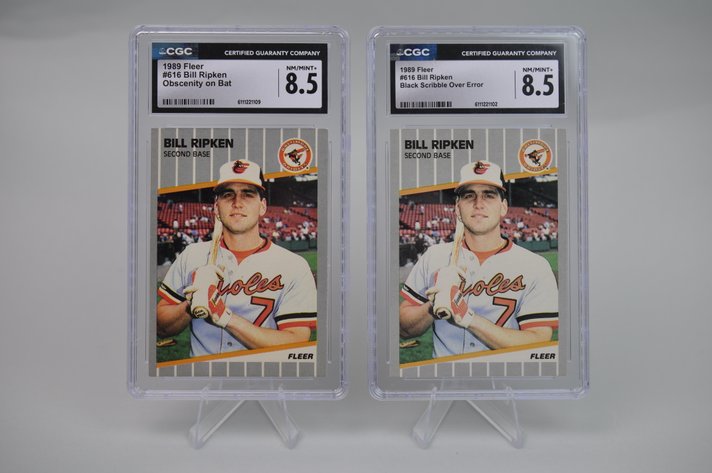 Two 1989 Bill Ripken #616 (FF)