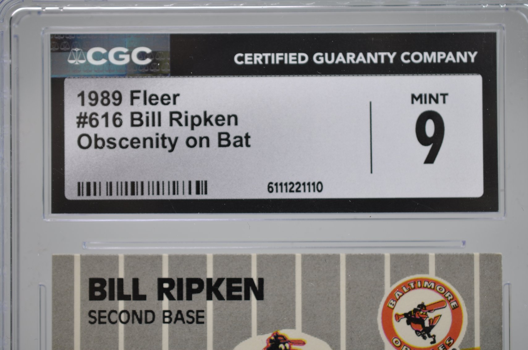 Ripken #616 Error Card & Alternate Version