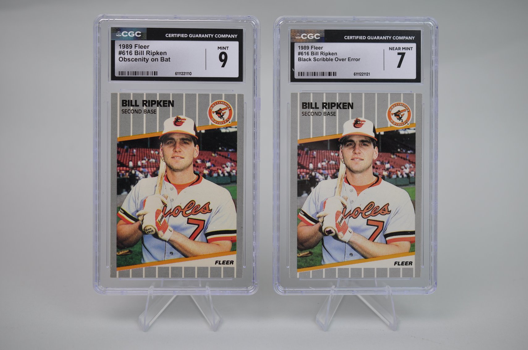 Ripken #616 Error Card & Alternate Version