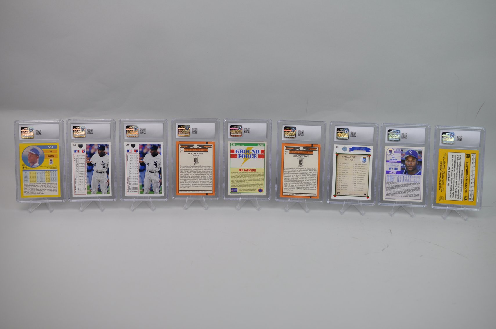 Bo Jackson Graded Cards Collection