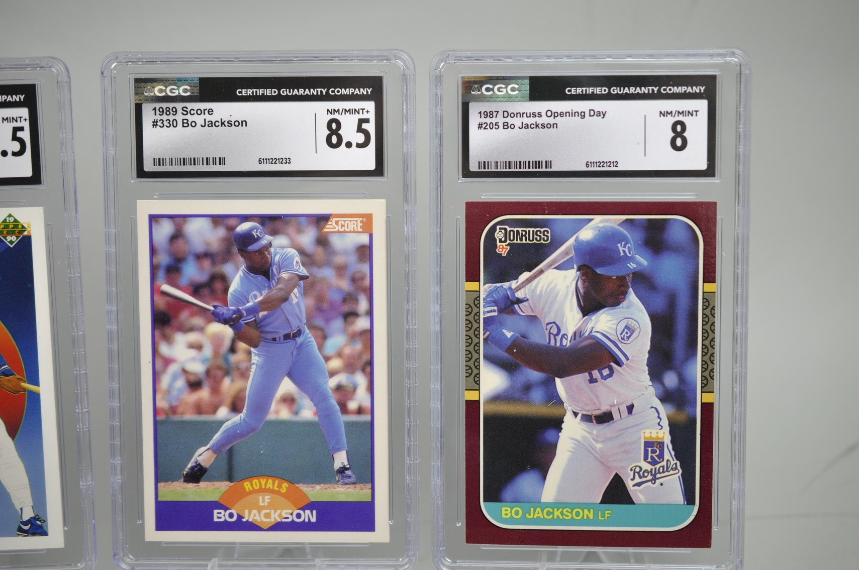 Bo Jackson Graded Cards Collection