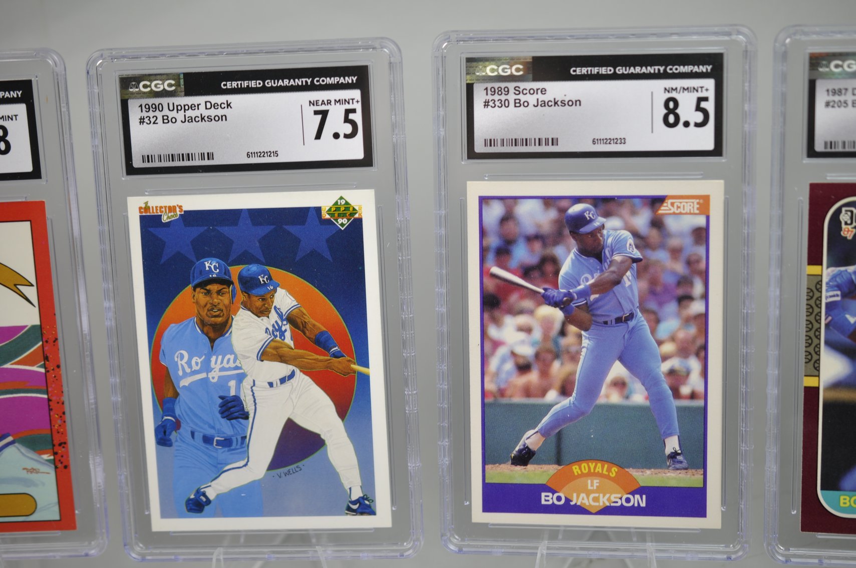 Bo Jackson Graded Cards Collection
