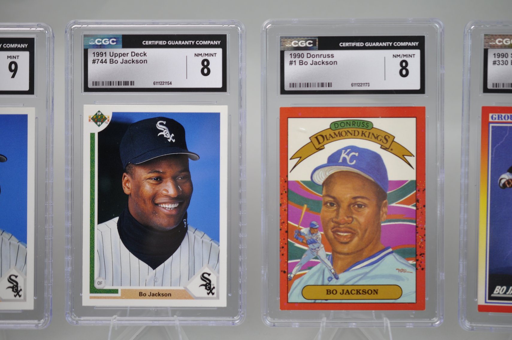 Bo Jackson Graded Cards Collection