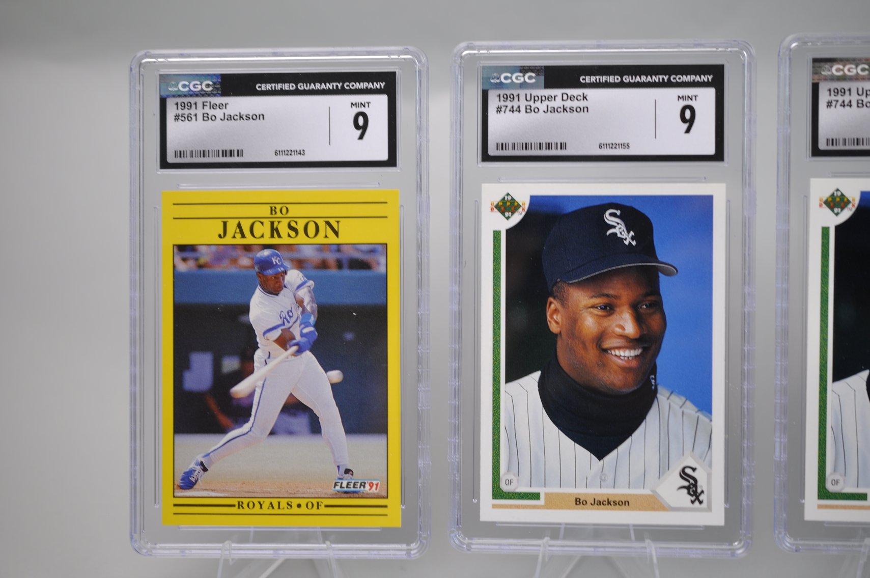 Bo Jackson Graded Cards Collection