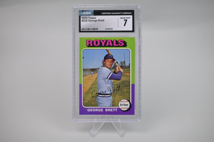 1975 George Brett #228 CGC 7 Graded Card