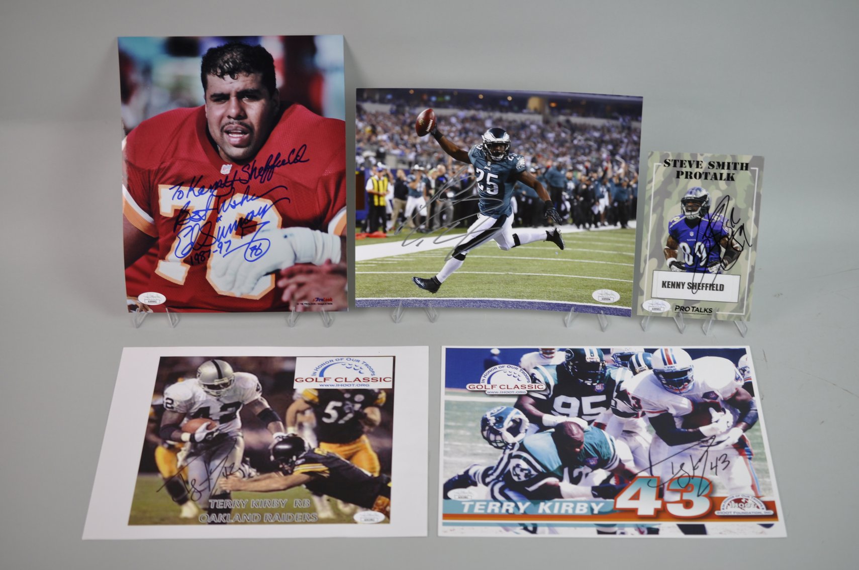 Famous Football Player Photographs w/ Signatures