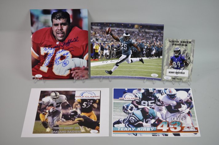 Famous Football Player Photographs w/ Signatures