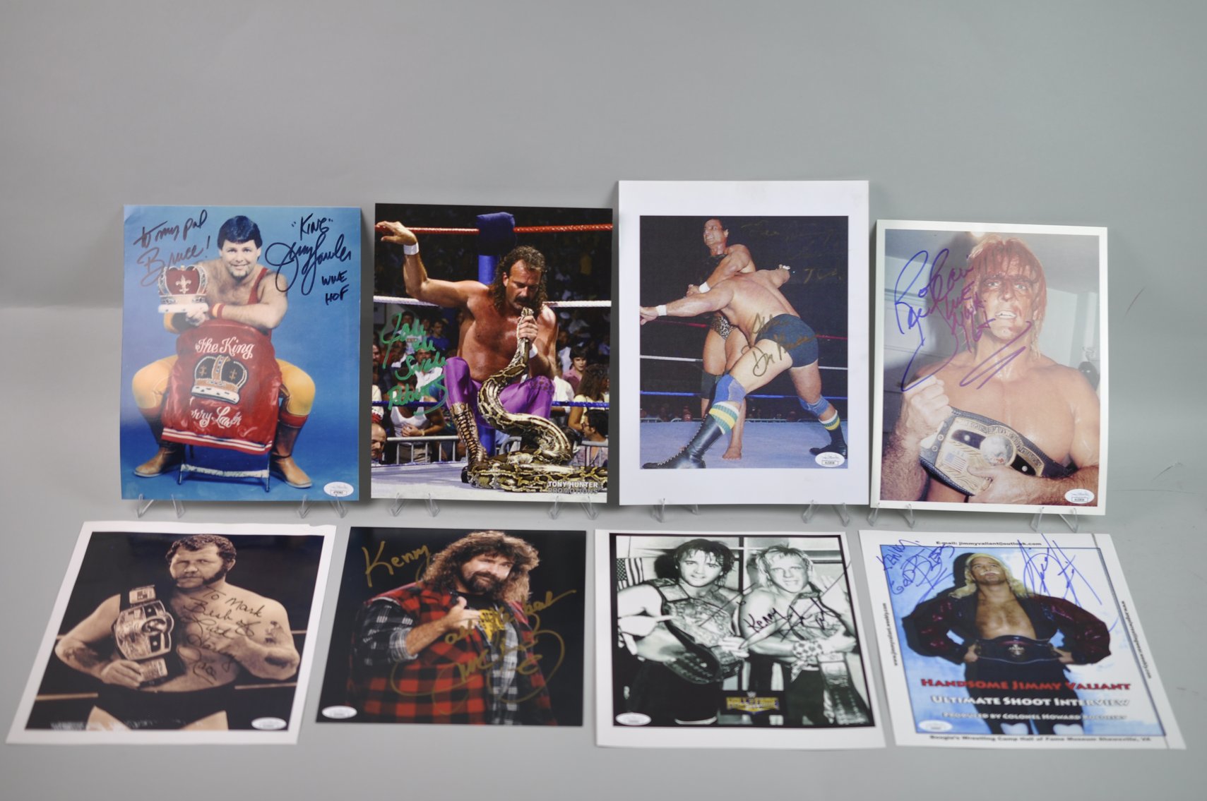 Famous Wrestler Photos with Signatures