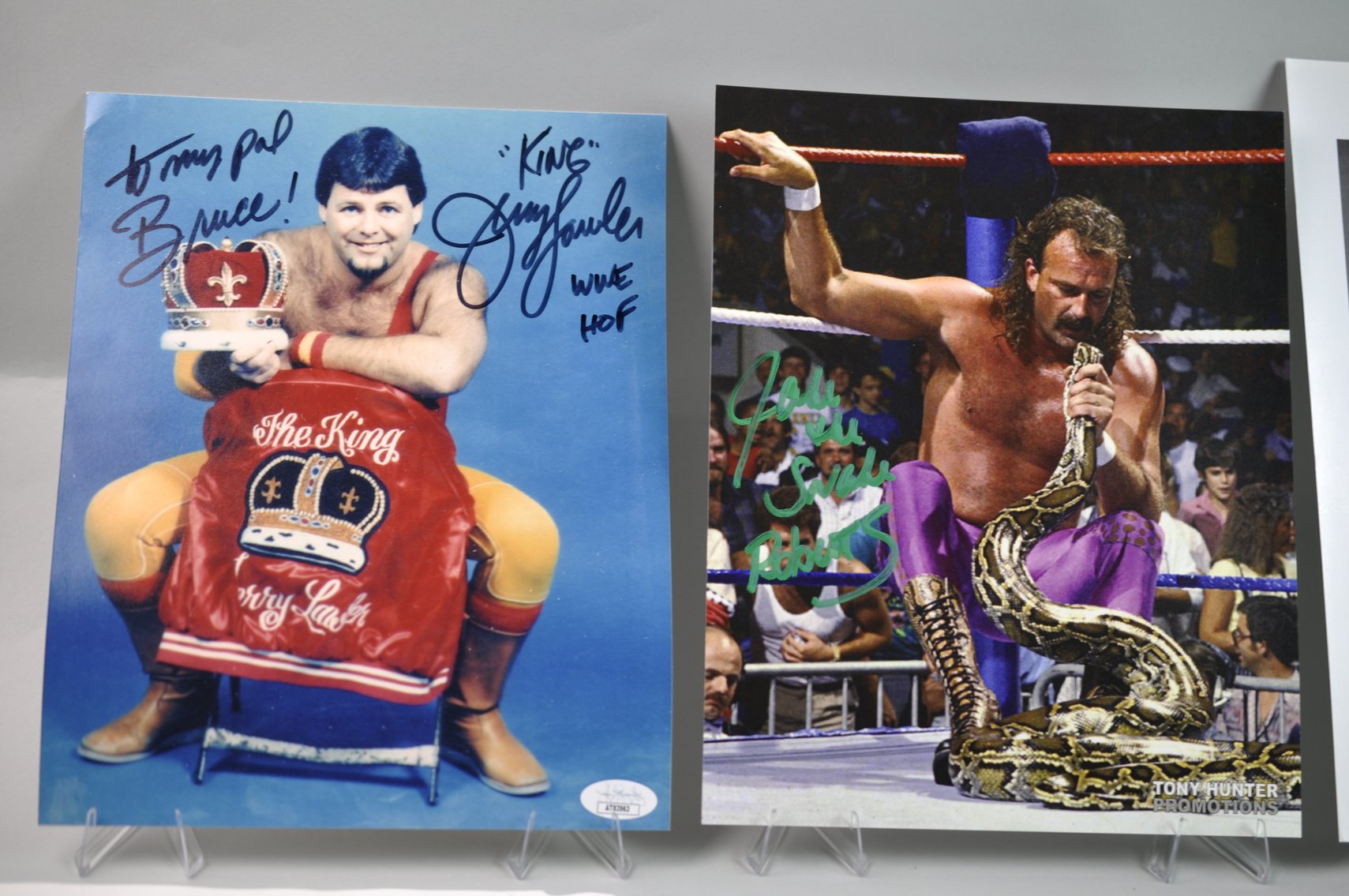 Famous Wrestler Photos with Signatures