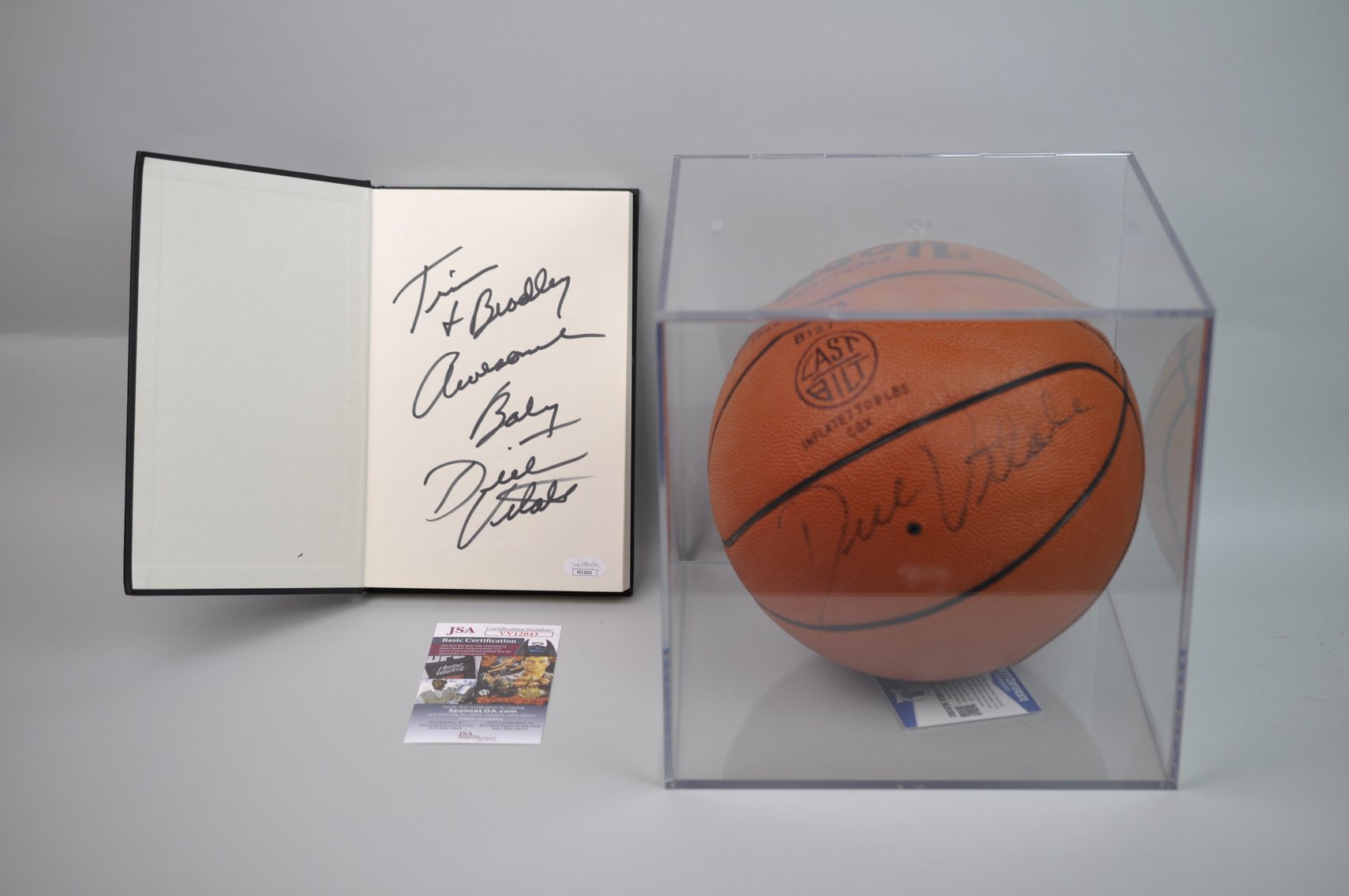 Basketball & Book Signed by Dick Vitale