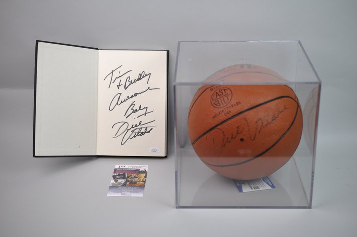 Basketball & Book Signed by Dick Vitale