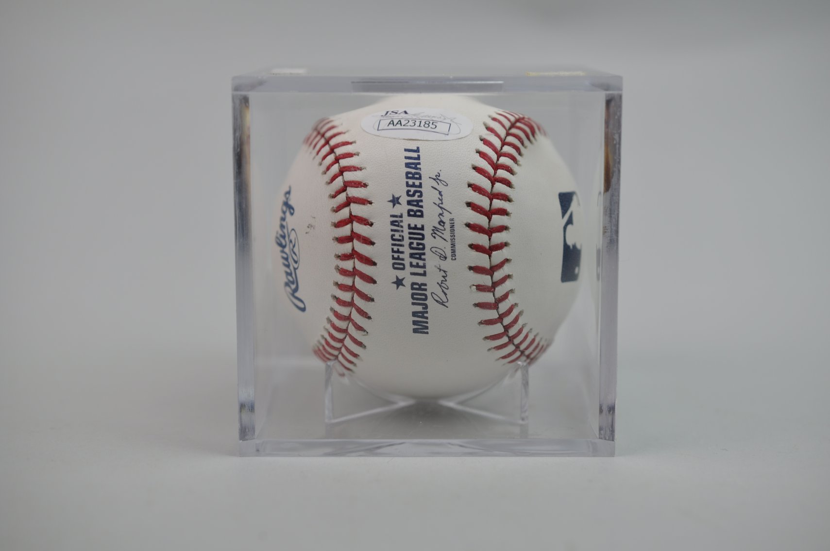 Edgar Martinez Baseball in Blue Ink