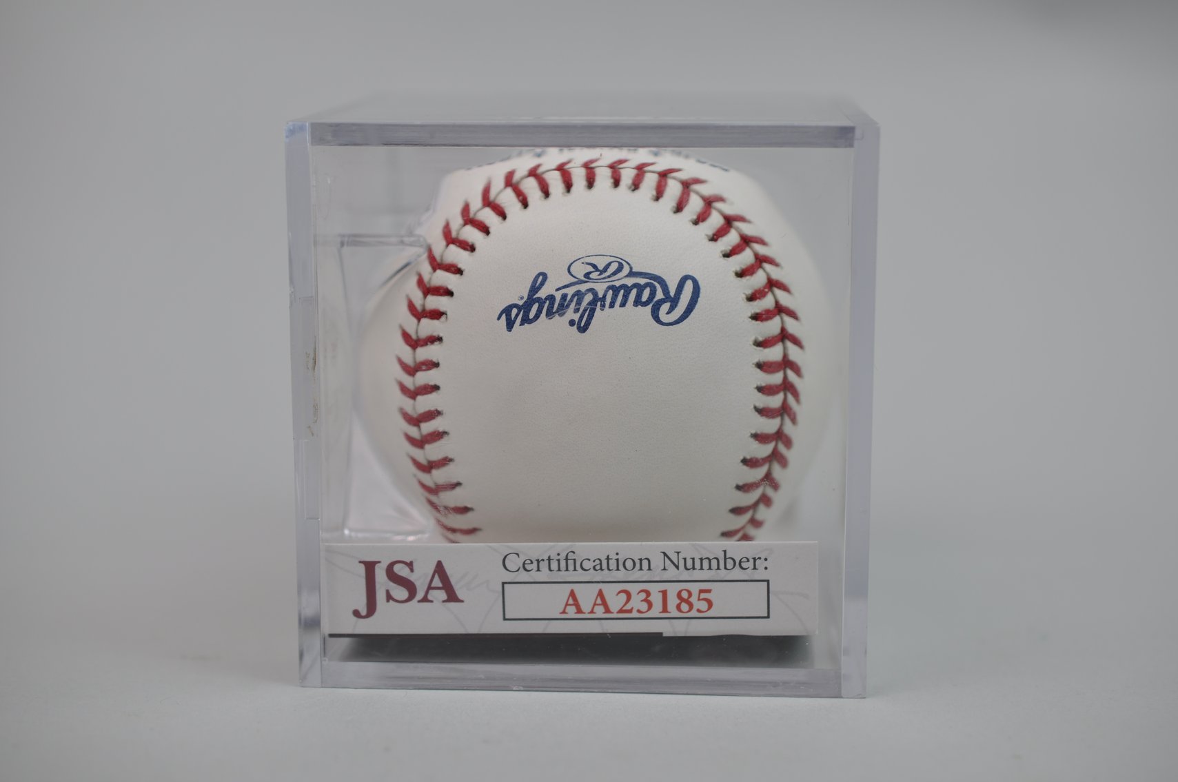 Edgar Martinez Baseball in Blue Ink