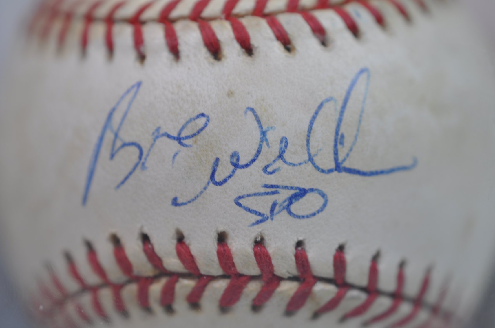 Baseballs Inscribed- Mike Mussina & Bernie Williams
