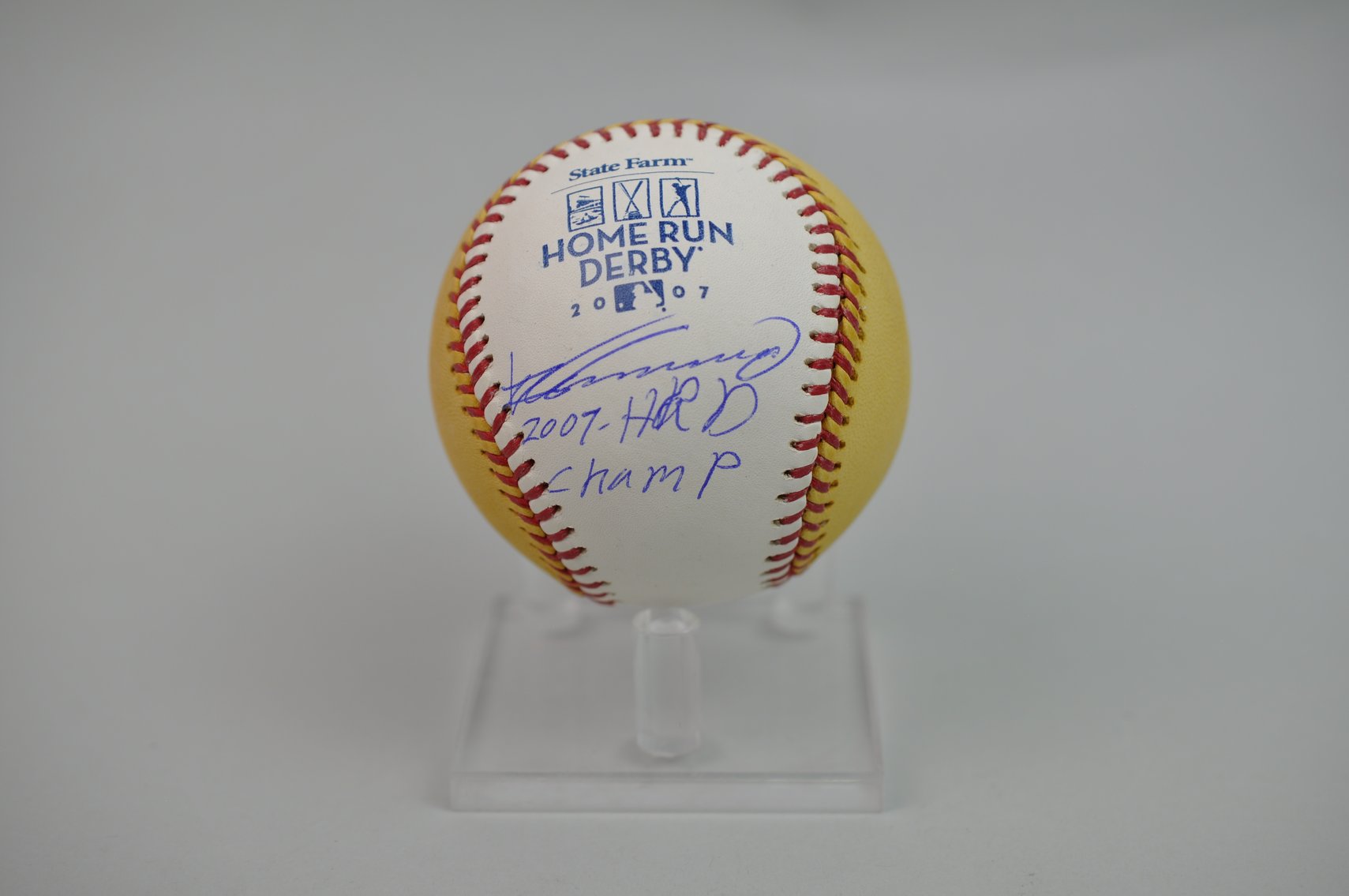 HR Derby Ball Signed by Vlad Guerrero (Sr.)