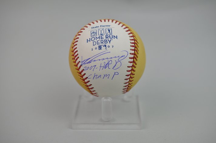 HR Derby Ball Signed by Vlad Guerrero (Sr.)