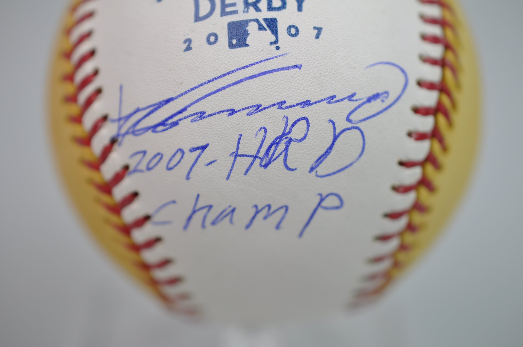 HR Derby Ball Signed by Vlad Guerrero (Sr.)