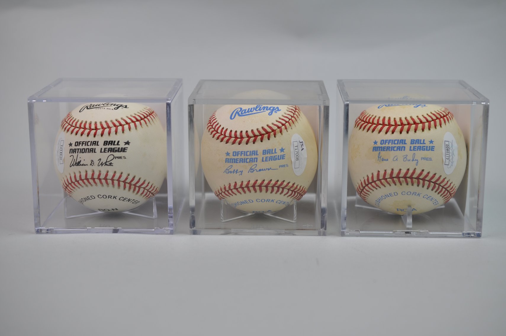 Baseballs Signed by Famous Players of the 70's