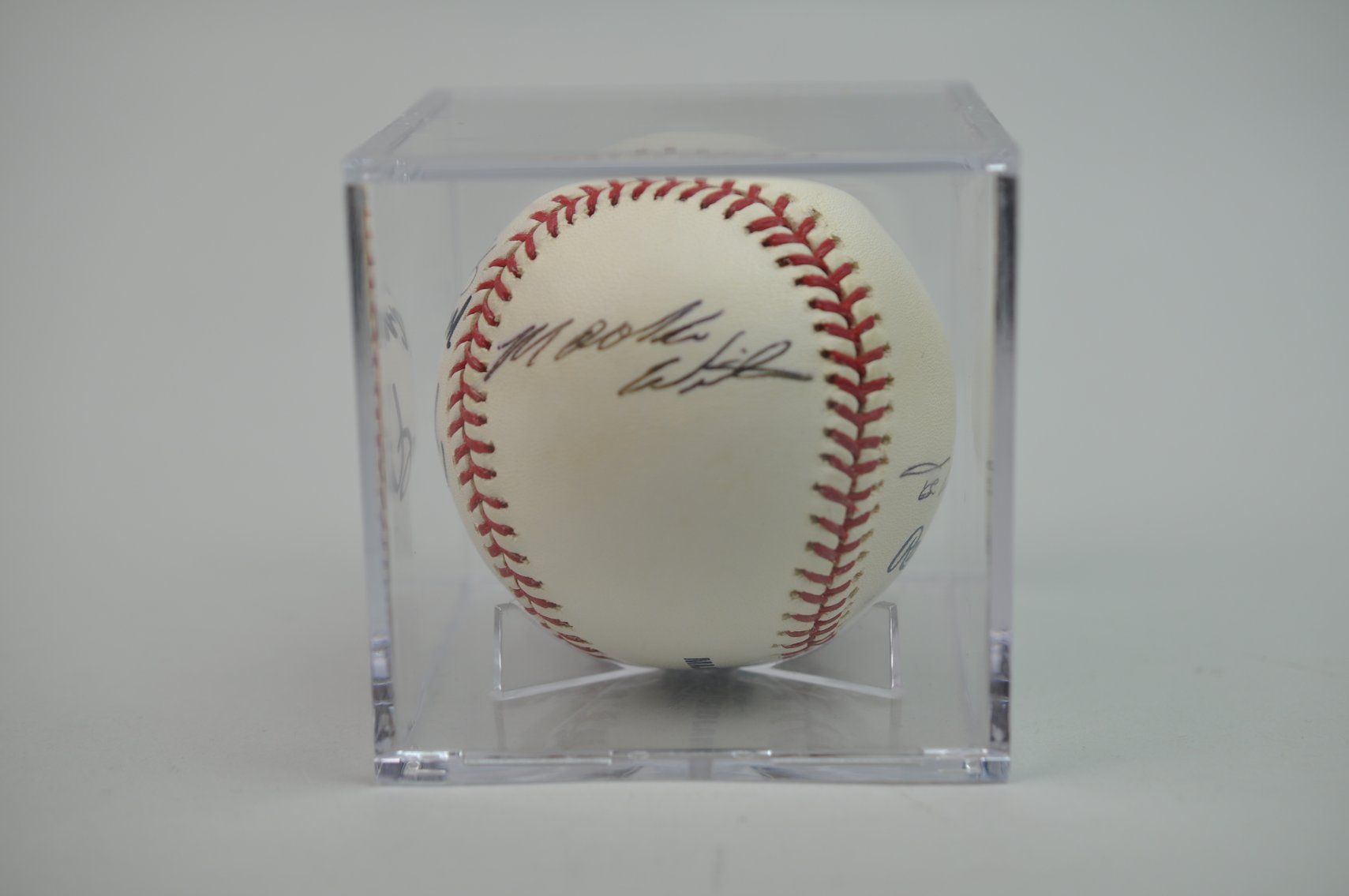 Robert Dickey & David Wright Signed Baseball